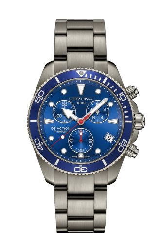 Certina DS Action Chrono Titanium / Blue / Bracelet